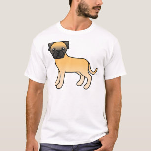 Camiseta Fawn Bullmastiff Cute Cartog Dog