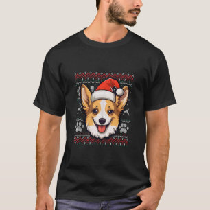 Camiseta Fawn Corgi Santa Hat Navidades Divertido Perro Mam