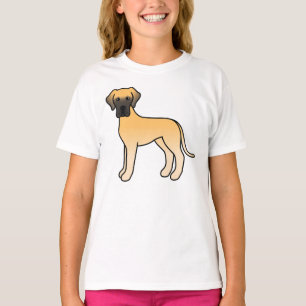 Camiseta Fawn Great Dane Cute Cartog Dog