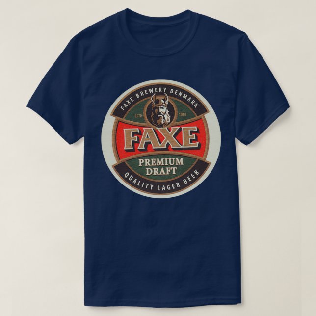 Camiseta faxe premium beer merch (Diseño del anverso)