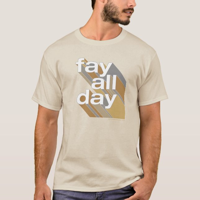 Camiseta Fay All Day - Retro Natural (Anverso)