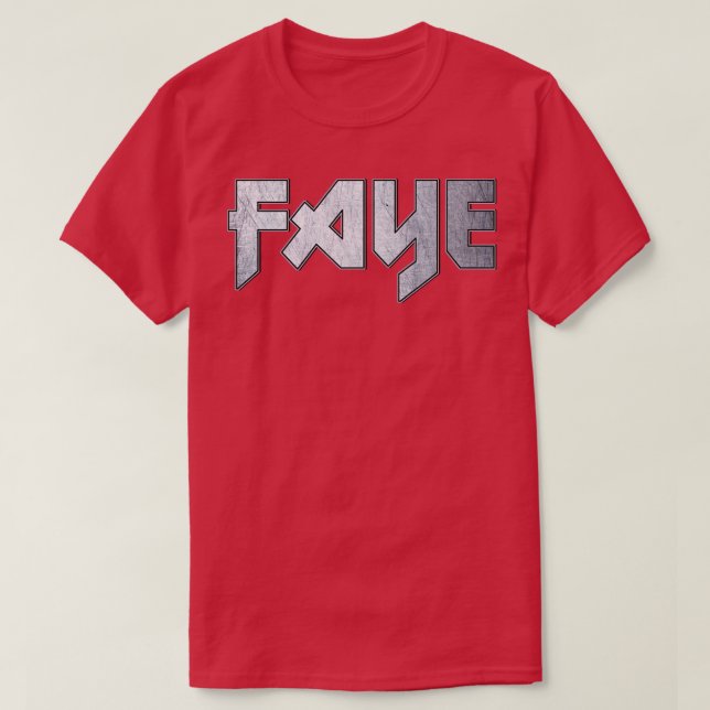 Camiseta Faye metalizado fuerte (Diseño del anverso)