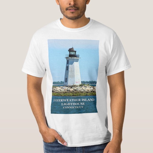 Camiseta Fayerweather Island Lighthouse, Connecticut (Anverso)