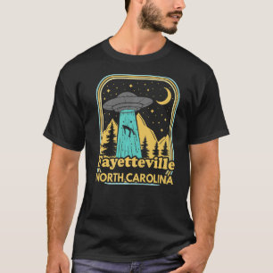 Camiseta Fayetteville Carolina del Norte Ufo Alien 80 Retro