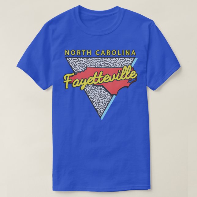 Camiseta Fayetteville North olina Triangle Nc City 8 (Diseño del anverso)