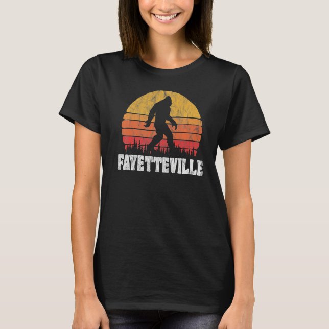 Camiseta Fayetteville Vintage Ochenta Gran Retro Sunset (Anverso)