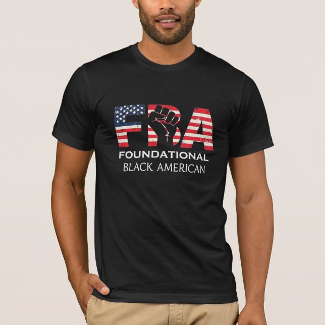 Camiseta FBA Foundational Black American (Anverso)