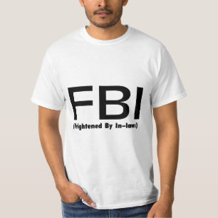 Camiseta FBI asustado cerca en leyes
