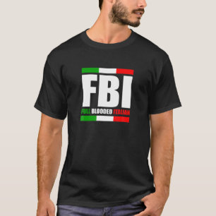 Camiseta FBI, con sangre total, Orgullo de Amer