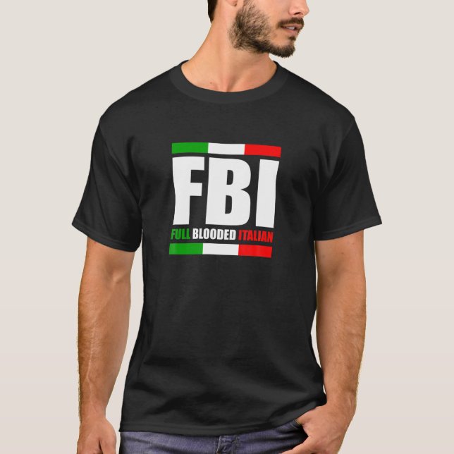 Camiseta FBI, con sangre total, Orgullo de Amer (Anverso)