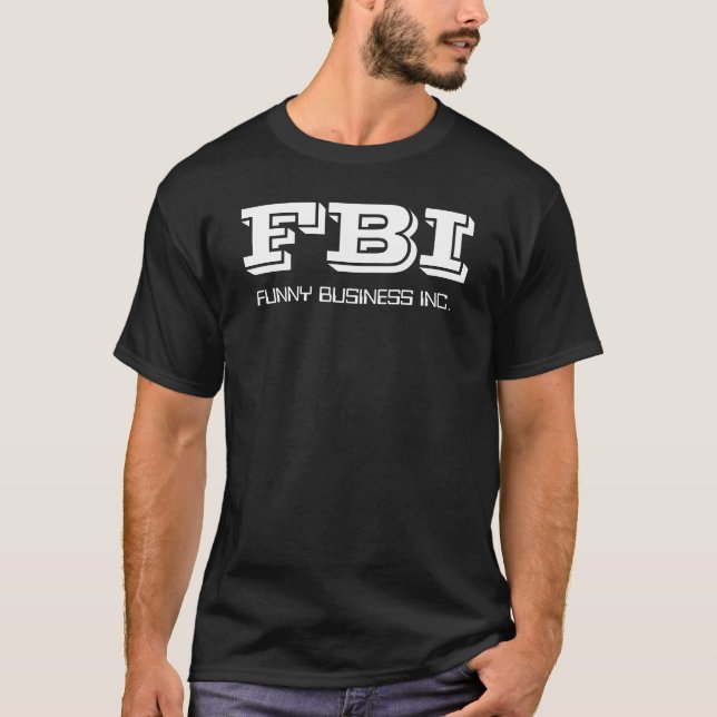 CAMISETA FBI, FUNNY BUSINESS INC. (Anverso)