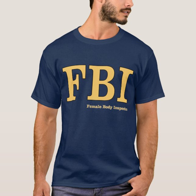 Camiseta FBI: Inspector de Cuerpo Femenino (Anverso)