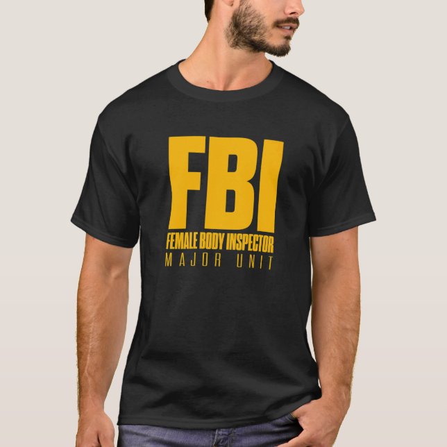 Camiseta FBI: Inspector de Cuerpo Femenino Unidad Mayor Pap (Anverso)