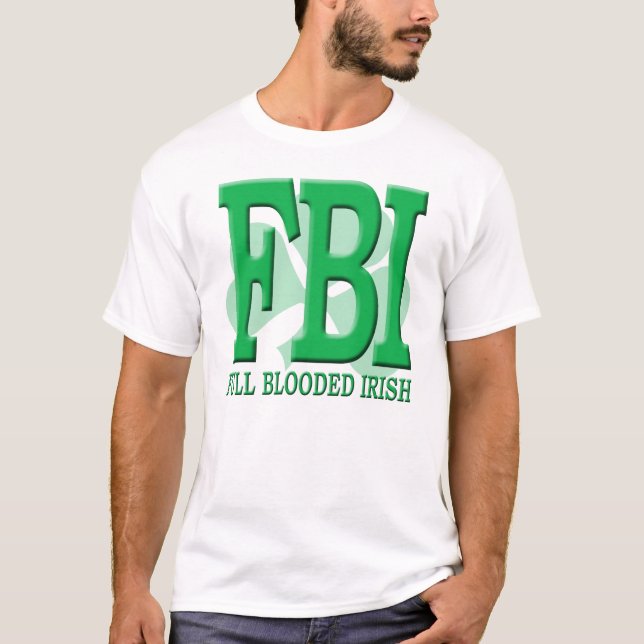 Camiseta FBI - Irlandés completo de Blooded (Anverso)