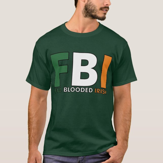 Camiseta FBI: Irlandés completo de Blooded (Anverso)