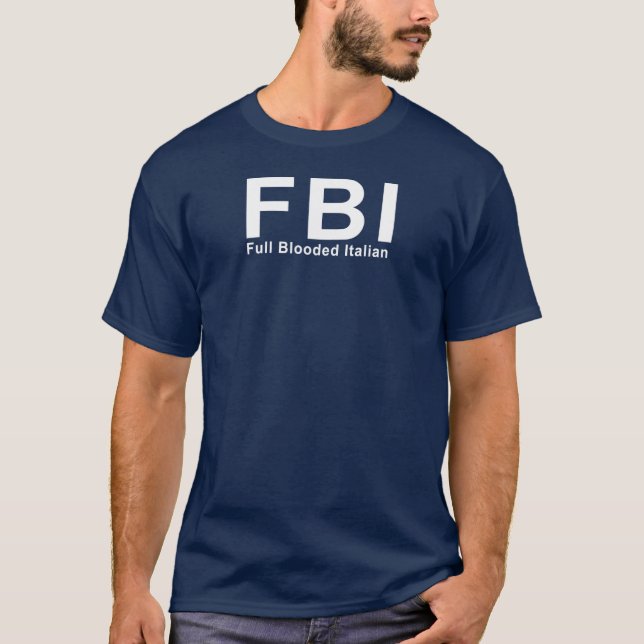 Camiseta FBI (italiano completo de Blooded) (Anverso)