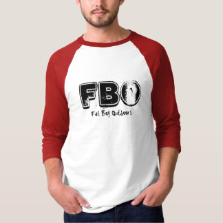 Camiseta FBO, muchacho gordo al aire libre