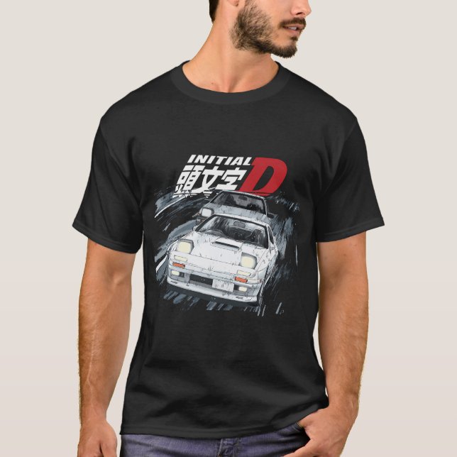 Camiseta fc3s iNiTIAL D Ryosuke Takahashi FC vs 86 Drift Ca (Anverso)