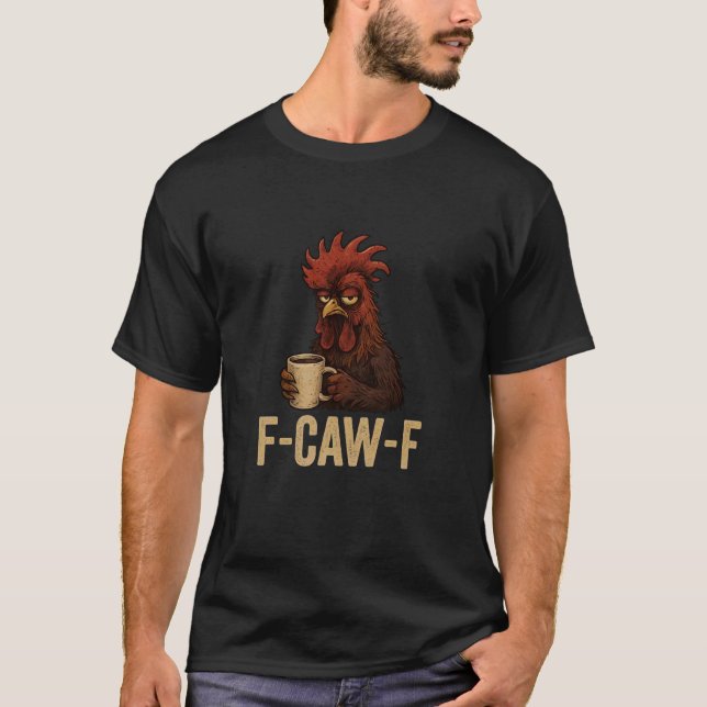 Camiseta FCawF Grumpy Rooster - Gallo Gruñón Divertido Bebi (Anverso)
