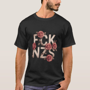 Camiseta FCK NZS Floral Contra la Derecha No Nazis Lgbtq+