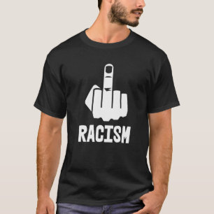 Camiseta Fck Racism Middle Finger White