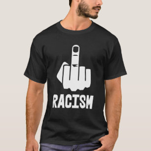 Camiseta Fck Racism Middle Finger White