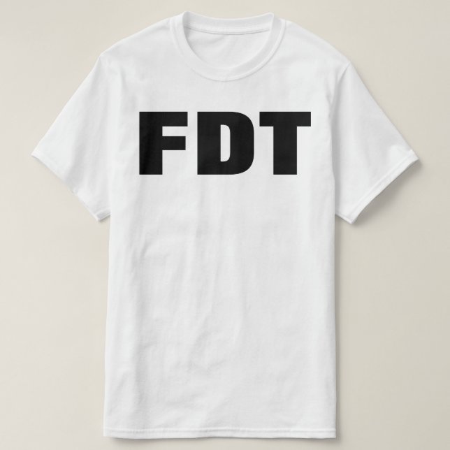 CAMISETA FDT (Diseño del anverso)