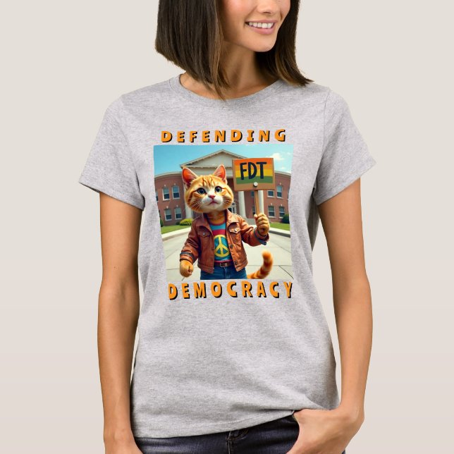 Camiseta FDT defendiendo la democracia como política (Anverso)
