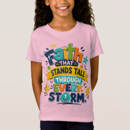 Camiseta Fe adorable que se mantiene en pie 