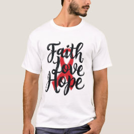 Camiseta Fe, amor, esperanza