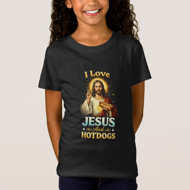 Camiseta Fe, Amor, y Hotdogs (Anverso)