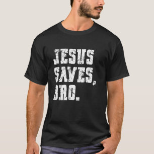 Camiseta Fe Antigua Jesús Salva Hermano Cristiano Religioso
