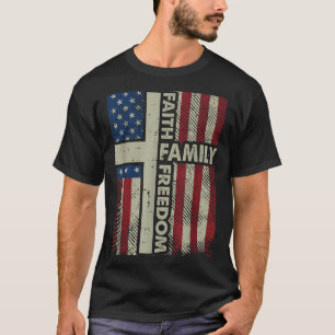 Camiseta Fe Bandera Cristiana Religiosa Dios Jesús Hombres