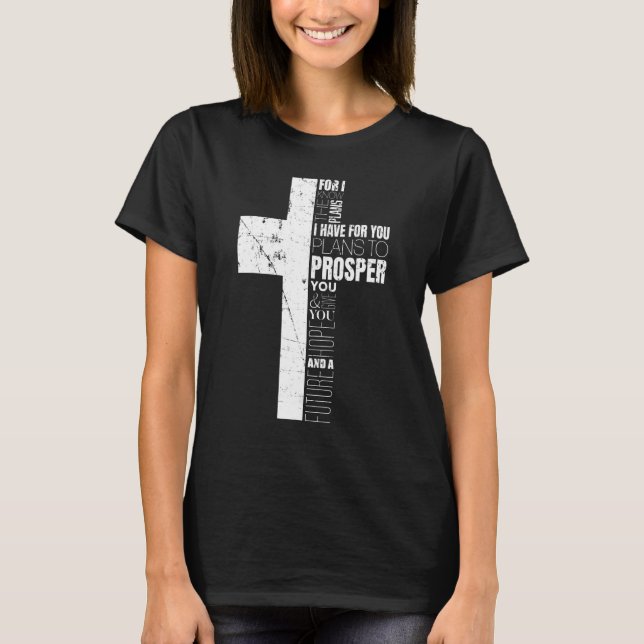 Camiseta Fe Biblia Cristiana Verse Hombres Mujeres decir Cr (Anverso)