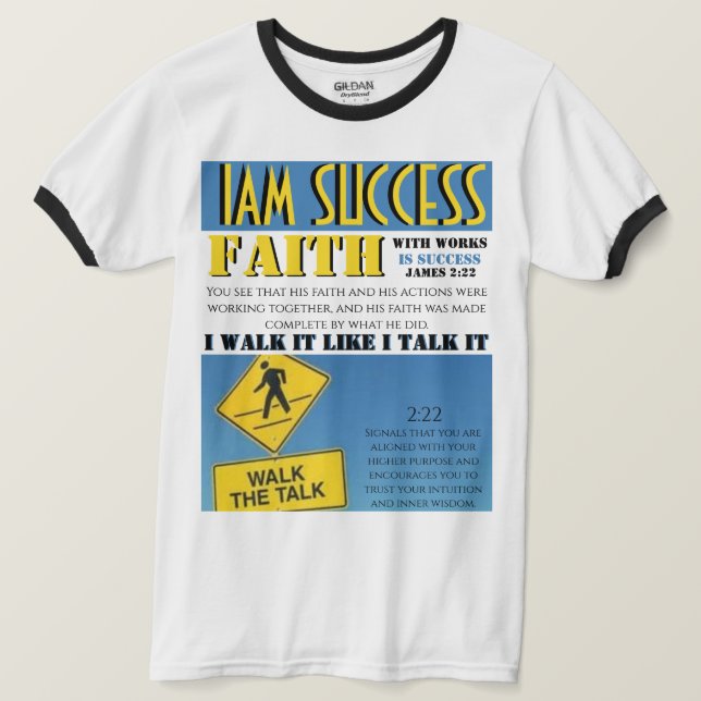 CAMISETA FE CON OBRAS (Anverso del diseño)