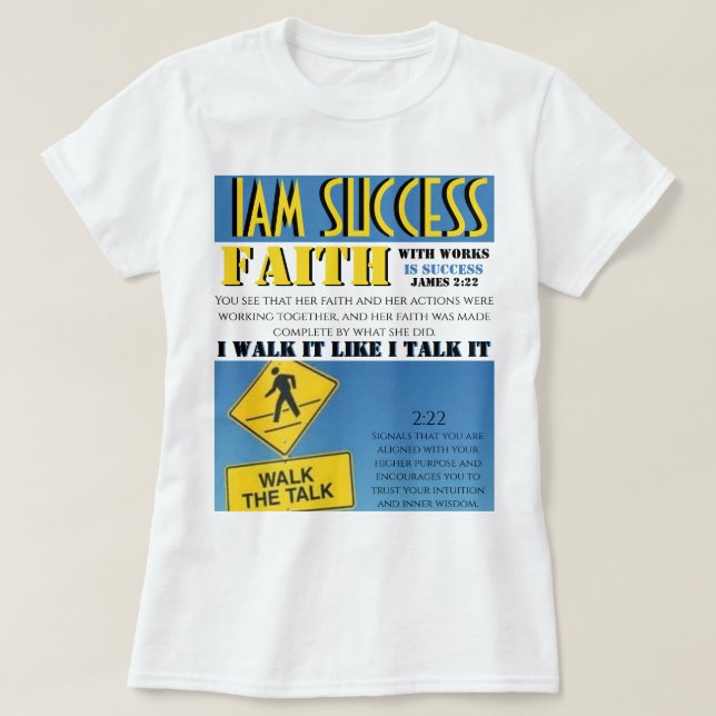 CAMISETA FE CON OBRAS (Diseño del anverso)