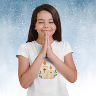 Camiseta Fe con velas e Iglesia