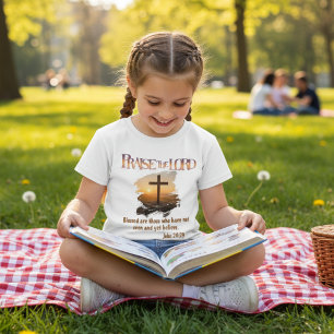 Camiseta Fe Cristiana - Bienaventurados los que Creen