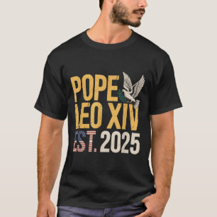 Camiseta Fe cristiana del Papa estadounidense Leo Iglesia C