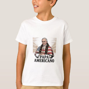 Camiseta Fe cristiana del Papa estadounidense Leo Iglesia C