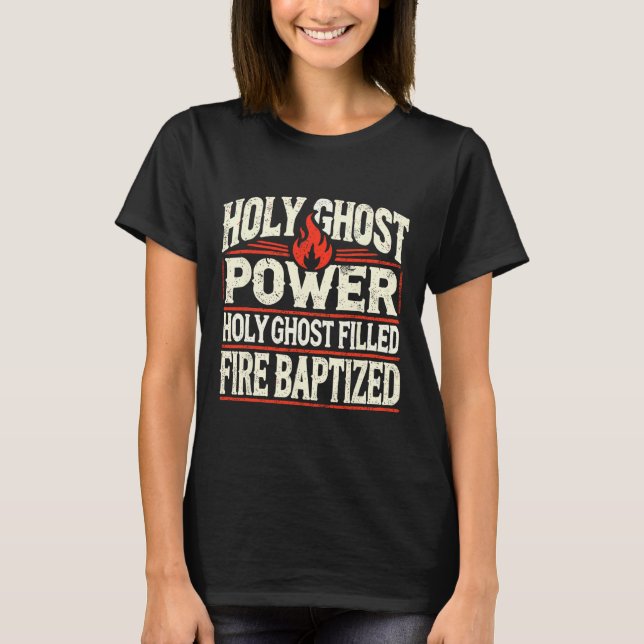 Camiseta Fe cristiana del poder fantasma (Anverso)