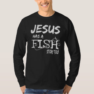Camiseta Fe Cristiana En Jesucristo Pescador Con