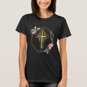 Camiseta Fe cristiana Jesús Religión católica cruz en f