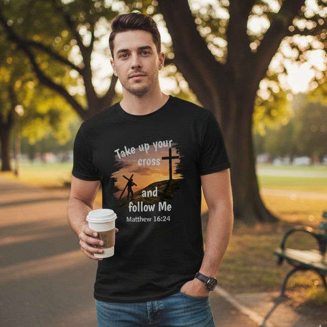 Camiseta Fe cristiana Mateo 16:24 (Subido por el creador)