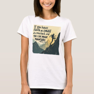 Camiseta Fe cristiana - Mover las montañas