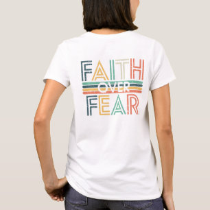 Camiseta fe cristiana sobre el miedo