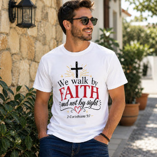 Camiseta Fe Cristiana Sobre el Miedo