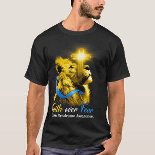 Camiseta Fe cruzada de leones cristianos por síndrome de ca