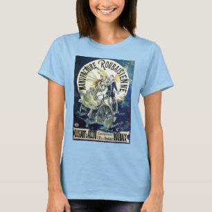 Camiseta Fe de Art Nouveau vintage, Luna de Bicicleta Pierr