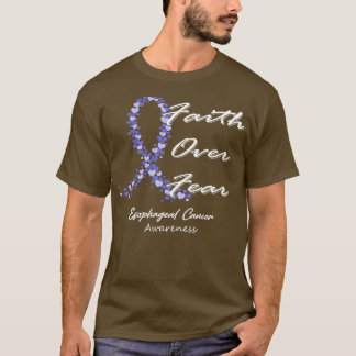 Camiseta Fe De Conciencia Sobre El Cáncer Esofágico Por Tem